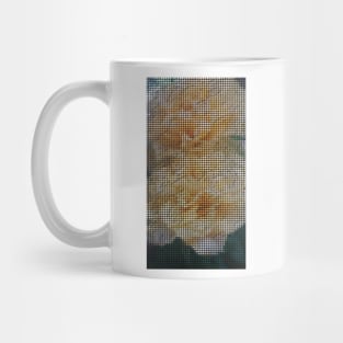 Mosaic Style Yellow Flower Tiles Mug